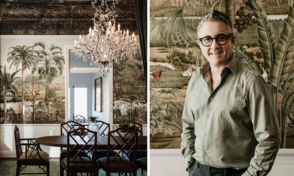 Left: The chandelier private dining room at Tweed River House. Right: Owner and manager Gregory Lording. (Images: Tweed River House.) 