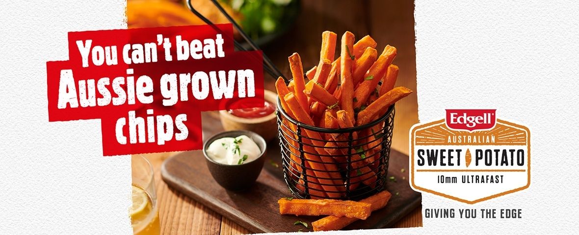 Never have a soggy Sweet Potato Chip again with the Edgell 10mm Sweet Potato Chips!