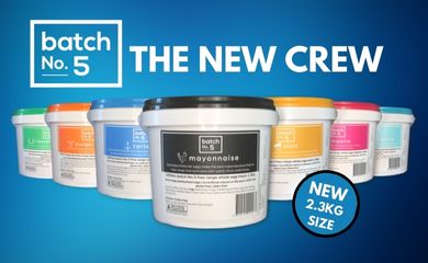 Introducing batch No.5’s New Crew…popular crowd pleasers now in a <strong></noscript>convenient 2.3kg pail! </strong> 