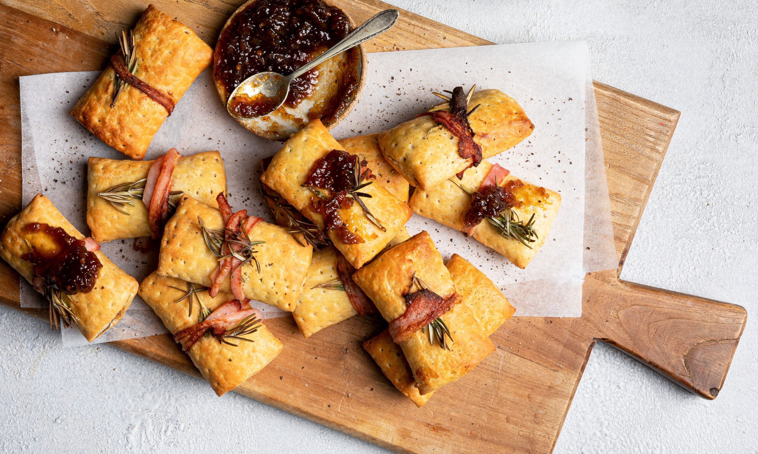 Bacon Wrapped Patties Party Sausage Rolls