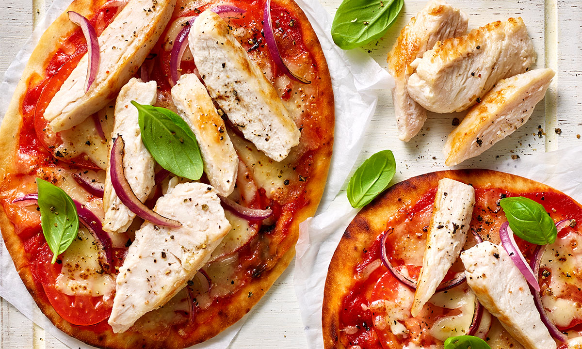 Summer Garden Chicken Pizza