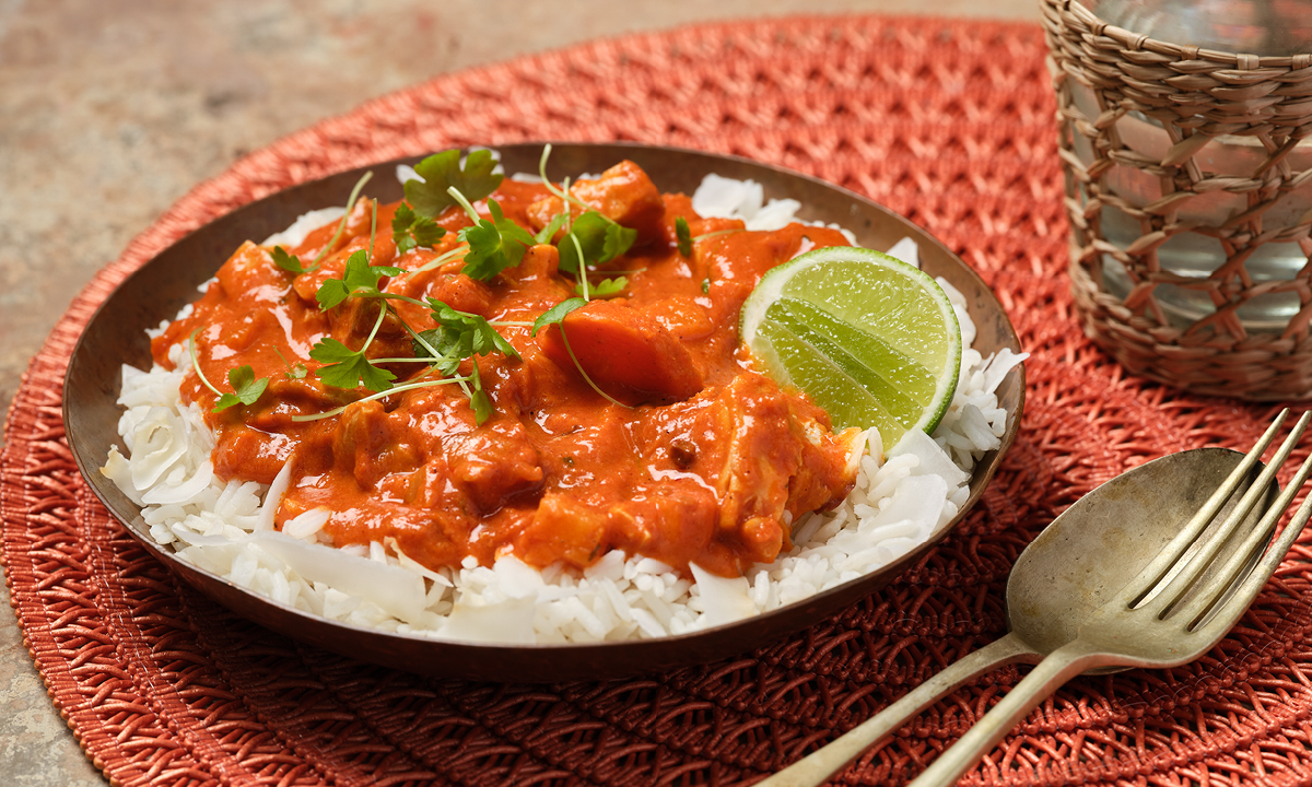 7 Star Butter Chicken with Coconut Lime Rice